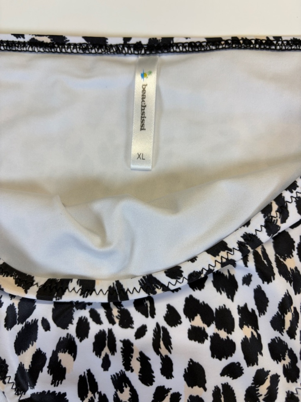 Beachsissi Leopard Bikini Bottoms XL High Rise Animal Print Swim - Picture 2 of 5
